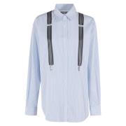 Stijlvolle Shirt voor Mannen en Vrouwen Moschino , Blue , Dames