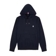 Blauwe Logo Hoodie Tommy Hilfiger , Blue , Heren