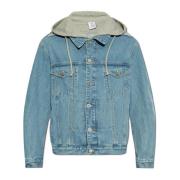 Denim jack met capuchon Vetements , Blue , Heren