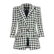 Tweed Blazer Balmain , White , Dames