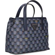 Blauwe Mini Tote Schoudertas Guess , Blue , Dames