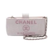 Pre-owned Fabric crossbody-bags Chanel Vintage , Pink , Dames