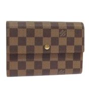 Pre-owned Canvas wallets Louis Vuitton Vintage , Brown , Dames