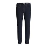 Blauwe Slim Fit Denim Jeans Guess , Blue , Heren