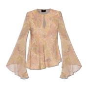 Gestreepte top met losse pasvorm Etro , Multicolor , Dames