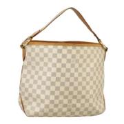 Pre-owned Canvas louis-vuitton-bags Louis Vuitton Vintage , White , Da...