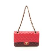 Pre-owned Leather chanel-bags Chanel Vintage , Red , Dames