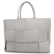 Pre-owned Leather handbags Bottega Veneta Vintage , White , Dames