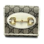 Pre-owned Leather wallets Gucci Vintage , White , Dames