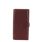 Pre-owned Leather wallets Bottega Veneta Vintage , Red , Dames