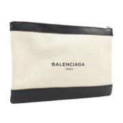 Pre-owned Canvas clutches Balenciaga Vintage , Beige , Dames