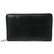 Pre-owned Leather wallets Bottega Veneta Vintage , Black , Dames