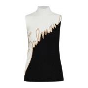 Geribbelde top Balmain , Black , Dames