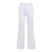 Moderne Dojo Flared Jeans 7 For All Mankind , White , Dames