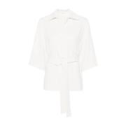 Elegant Ivory Blouse P.a.r.o.s.h. , White , Dames