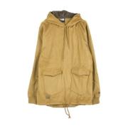 Klassieke hoodie in khaki New Era , Brown , Heren