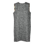 Wollen Blend Jurk voor Dames Dolce & Gabbana , Gray , Dames