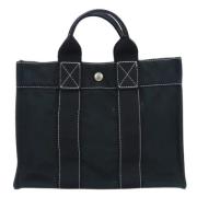 Pre-owned Canvas handbags Hermès Vintage , Black , Dames