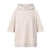 Batwing Hoodie met zijsplitten Dondup , Beige , Dames