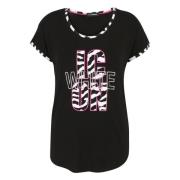 Iconisch Wit Shirt Doris S , Black , Dames