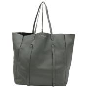 Pre-owned Leather balenciaga-bags Balenciaga Vintage , Gray , Dames