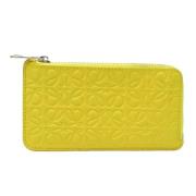 Pre-owned Leather wallets Loewe Pre-owned , Yellow , Dames