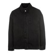 Denim Kent Kraag Shirt Jacquemus , Gray , Heren