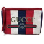 Pre-owned Cotton gucci-bags Gucci Vintage , Blue , Dames