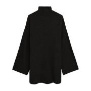 Zwarte Oversized Coltrui van Wolmix By Herenne Birger , Black , Dames