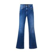 Slim Fit Katoen-Blend Jeans Desigual , Blue , Dames