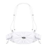 Gerimpelde Scrunch-D Schoudertas Diesel , White , Dames