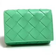 Pre-owned Leather wallets Bottega Veneta Vintage , Green , Dames