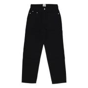 Zwarte Denim Geborduurde Zakbroek Arte Antwerp , Black , Heren