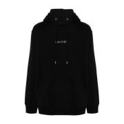 Zwarte Hoodie voor Mannen Lanvin , Black , Heren