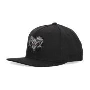 Zwarte Flat Visor Snapback Hoed Dolly Noire , Black , Unisex