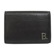 Pre-owned Leather wallets Balenciaga Vintage , Black , Dames