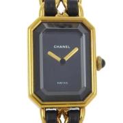 Pre-owned Metal watches Chanel Vintage , Black , Dames