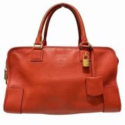 Pre-owned Leather handbags Loewe Pre-owned , Red , Dames