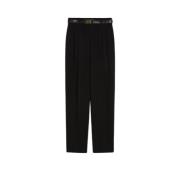 Relaxte Cady Broek met Riem Max Mara , Black , Dames