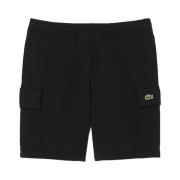 Biologische katoenen shorts Regular Fit Lacoste , Black , Heren