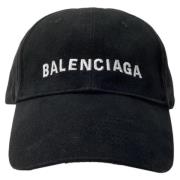 Pre-owned Cotton hats Balenciaga Vintage , Black , Heren