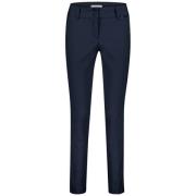 Navy DianaCRP Split Jeans Red Button , Blue , Dames