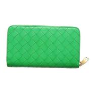 Pre-owned Leather wallets Bottega Veneta Vintage , Green , Heren