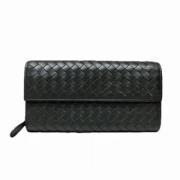 Pre-owned Leather wallets Bottega Veneta Vintage , Black , Dames