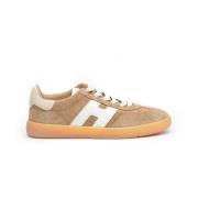 Coole beige suède sneakers met memory foam Hogan , Beige , Heren