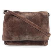 Pre-owned Suede chanel-bags Chanel Vintage , Brown , Dames