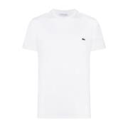 Klassiek Heren T-Shirt Lacoste , White , Heren