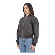 Bruine Bomberjack voor vrouwen Only , Brown , Dames