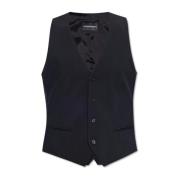 Wollen vest Emporio Armani , Black , Heren