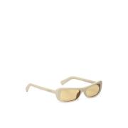 Boter Gele Lens UV Bescherming Zonnebril Jacquemus , White , Unisex